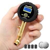 Manômetro Digital de Pressão de Pneus 100 PSI com Display LED e Mandril Giratório 360° - imagem 2