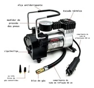 Compressor de Ar Portátil 12V: Pneus Cheios e Emergências Resolvidas (Até 100 PSI) - imagem 4