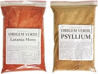 Laranja Moro + Psyllium em Pó - 100% Pura 300gr cada - Origem Verde - imagem 1
