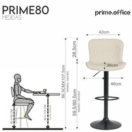 Banqueta Alta Giratória com Encosto em Couro PU – Estilo e Conforto Moderno para Cozinha e Bar (Bege) - imagem 3