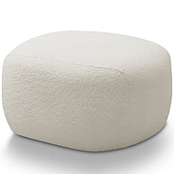 Puff Decorativo Barolo L06 Branco – Sofisticação e Conforto na Sua Sala - imagem 1