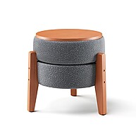 Puff Linho Cinza 47cm: Conforto e Estilo - imagem 1