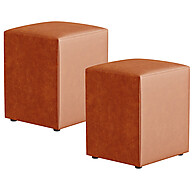 Puff Quadrado Couríssimo Camel: Conforto e Estilo - imagem 1