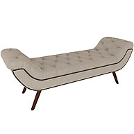 Puff Recamier Linho Creme 160cm: Elegância para sua Casa - imagem 1