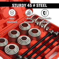 Kit 28 Peças Ferramenta Profissional Press & Pull para Remover Rolamentos, Buchas e Vedações - imagem 5