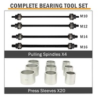 Kit 28 Peças Ferramenta Profissional Press & Pull para Remover Rolamentos, Buchas e Vedações - imagem 3