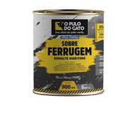 Tinta Esmalte Marítimo Sobre Ferrugem 900ml Pulo do Gato - Preto | Proteção Total Contra Oxidação - imagem 1
