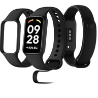 Pulseira para MI Band 8 Active Preto Bracelete em Silicone TPU Regulavel Macia Confortavel e Regulagem para Vários Tamanhos - imagem 2