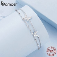 Pulseira Borboleta Bamoer 925: Elegância Delicada - imagem 1