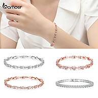 Pulseira de Cristal Bamoer: Elegância e Brilho - imagem 1