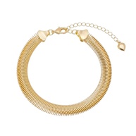 Pulseira Folheada Ouro 18k: Malha Larga Fernanda Piuka - imagem 1