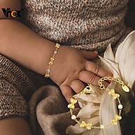 Pulseira Infantil Borboleta com Zircônia Dourada - Vnox - imagem 1