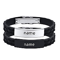 Pulseira Personalizada Masculina: Nome Gravado - imagem 1
