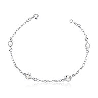 Pulseira Prata 925 Coração: Brilho e Elegância - imagem 1