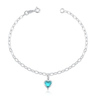 Pulseira Prata 925 Coração: Elegância que Encanta - imagem 1