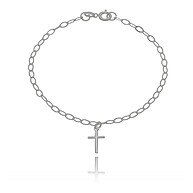 Pulseira Prata 925 Cruz: Elegância e Fé - imagem 1