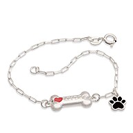 Pulseira Prata 925 'I Love My Dog' - imagem 1