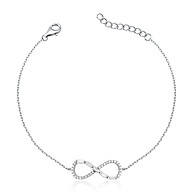 Pulseira Prata 925 Infinito e Zircônia – Elegância que Dura - imagem 1