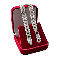 Pulseira Prata 925 Masculina: Grumet Italiana 8mm - imagem 1