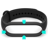 Pacote Kit 5 Pulseiras Extras Cores Vivas Silicone Compatível com Mi Band 7 - imagem 3