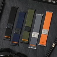 Pulseiras esportivas elásticas para Apple Watch Ultra/2 de 49 mm, 46 mm, 45 mm, 44 mm, 42 mm, 41 mm, 40 mm, 38 mm, fivela de paraquedas para Apple Watch séries 10, 9, 8, 7, 6, 5, 4, 3, SE/2 - imagem 5