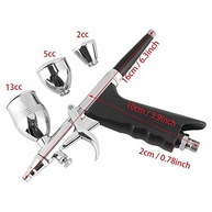 Aerógrafo Profissional com Pistola de Pulverização por Gravidade - 0,3mm, 0,5mm, 0,8mm - Kit Completo com Copos e Bicos para Modelismo, Artes e Customização - imagem 3