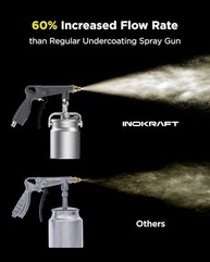 InoKraft Pistola de Pulverização para Revestimento Inferior e Forro de Caminhão - Sistema 360° com Mangueiras Flexíveis - imagem 3