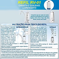 Refil Lorenzetti Acqua Bella/Vitale RV-01: Água Pura! - imagem 2
