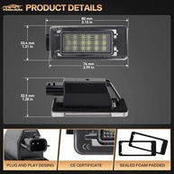 Ilumine Sua Placa: Kit 2 Lâmpadas LED Branca Pura 6000K para Nissan Altima, Sentra, Rogue e Versa - imagem 4
