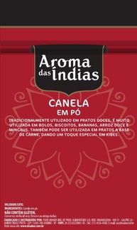 Aromas da Índia Canela Em Pó Pura 60 Gramas - imagem 3