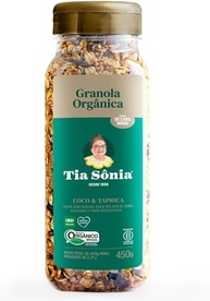 Granola Orgânica Vegana Pura Sem Conservante 450g Tia Sônia - imagem 1