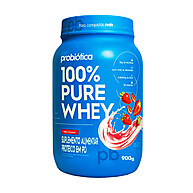 Pure Whey 900g Probiótica: Ganhe Massa Magra! - imagem 1