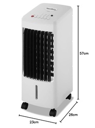 Climatizador de Ar Britânia Frio com Ionizador BCL05FI Branco 127V - 5 em 1 com Purificação - imagem 3