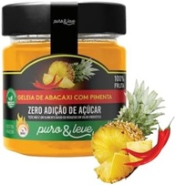 GELEIA DE ABACAXI COM PIMENTA SAUDÁVEL VEGANA ZERO AÇÚCAR 100% FRUTA PURO & LEVE - imagem 2