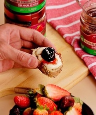 GELEIA DE CEREJA COM MORANGO SAUDÁVEL VEGANA ZERO AÇÚCAR 100% FRUTA PURO & LEVE - imagem 2