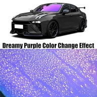 Chameleon Dreamy Purple Windshield Tint 65% VLT Car Front Window Tint Colorido Roxo Azul Efeito Mudança de Cor Película de Proteção Solar Janela do Carro, 75 cm x 300 cm - imagem 5