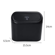 Lixeira para Carro Compacta com Tampa Push e Gancho: Mantenha seu Veículo Sempre Limpo e Organizado! - imagem 5