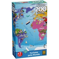 Puzzle 200 Peças: Descubra o Mundo! - imagem 1