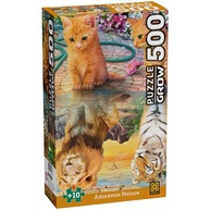 Puzzle 500 Peças: Gatos Adoráveis 🧩 - imagem 1