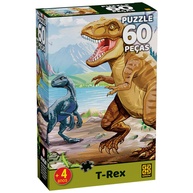 Puzzle T-Rex 60 Peças: Diversão e Desafio! - imagem 1
