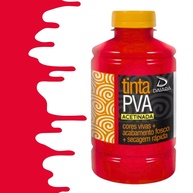 Tinta PVA Fosca Cores Quentes 500ml - Daiara - Vermelho Noel 120 - imagem 1