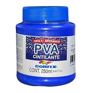 Tinta PVA Cintilante Azul Ultramar 250ml - Brilho Intenso e Durabilidade - imagem 2