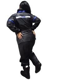 Capa de Chuva Feminina PVC Impermeável Motoqueira Flexível Motos Confortável Barata Par de Meia - imagem 4