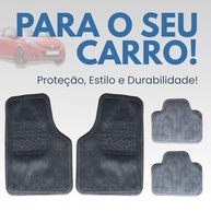 Tapete Universal Emborrachado PVC 4 Peças Preto: Proteção e Estilo para Seu Carro - imagem 3
