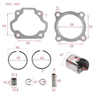 Kit Completo de Pinos e Anéis de Pistão para Yamaha PW80/PY80/YZ80 (1983-2006) - imagem 3