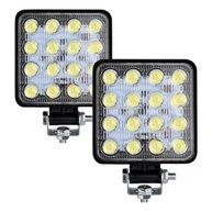 Farol de Milha LED Quadrado 48W 11cm 12/24V: Iluminação Potente e Segura - imagem 4