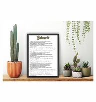 Quadro Decorativo Salmos 91 com Moldura Preta - Inspire-se com Fé e Estilo - imagem 3