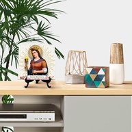 Quadro Azulejo com Suporte Fé Santa Bárbara 24 - Decore com Fé e Estilo - imagem 3