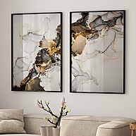 Quadro Abstrato Mármore: Decore com Estilo! - imagem 1