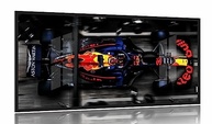 Quadro Decorativo Red Bull Troca Pneus 130x60cm - Moldura Preta 2x2 | Decoração Moderna para Sala, Escritório e Quarto - imagem 2